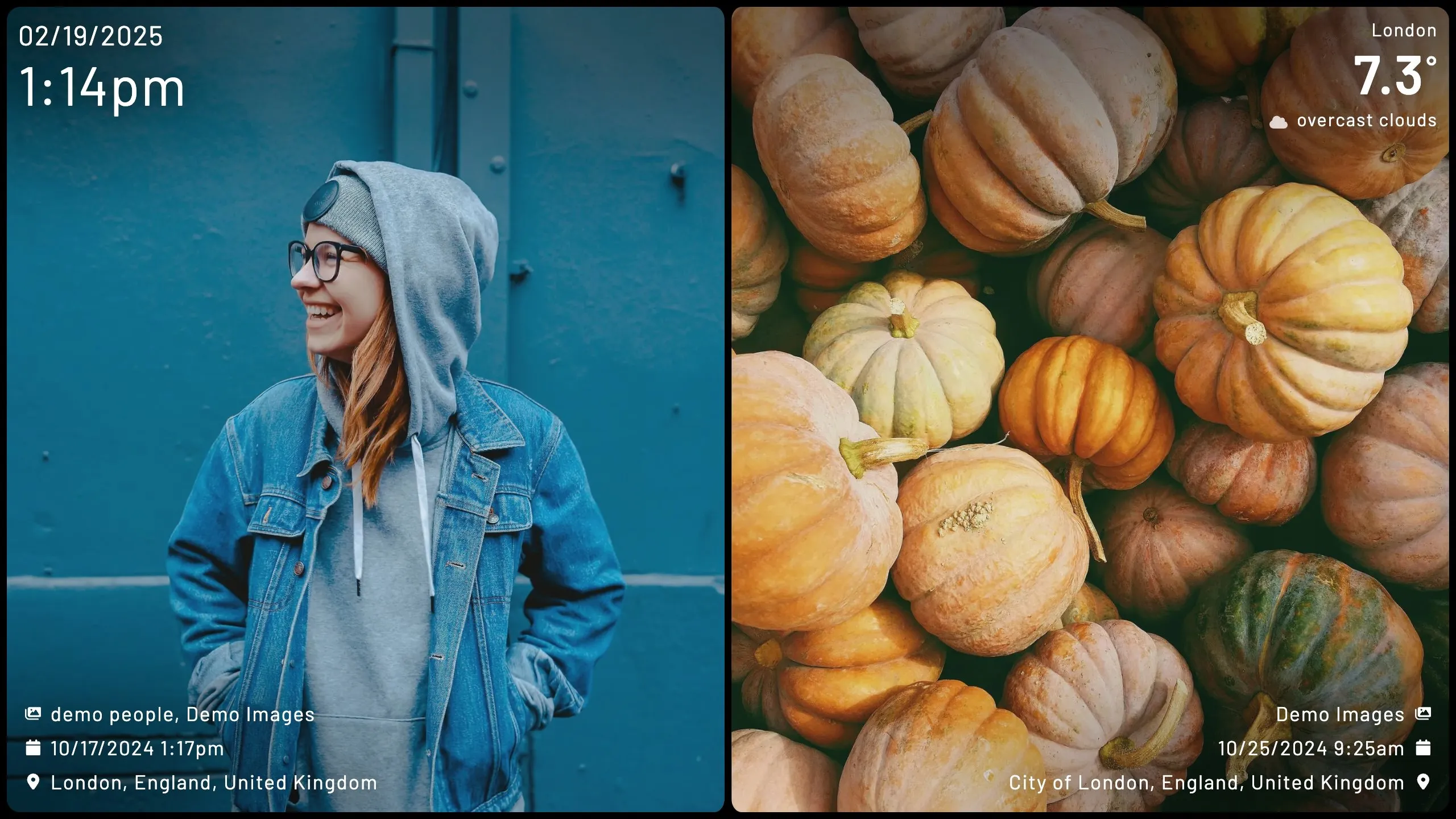 Kiosk splitview layout